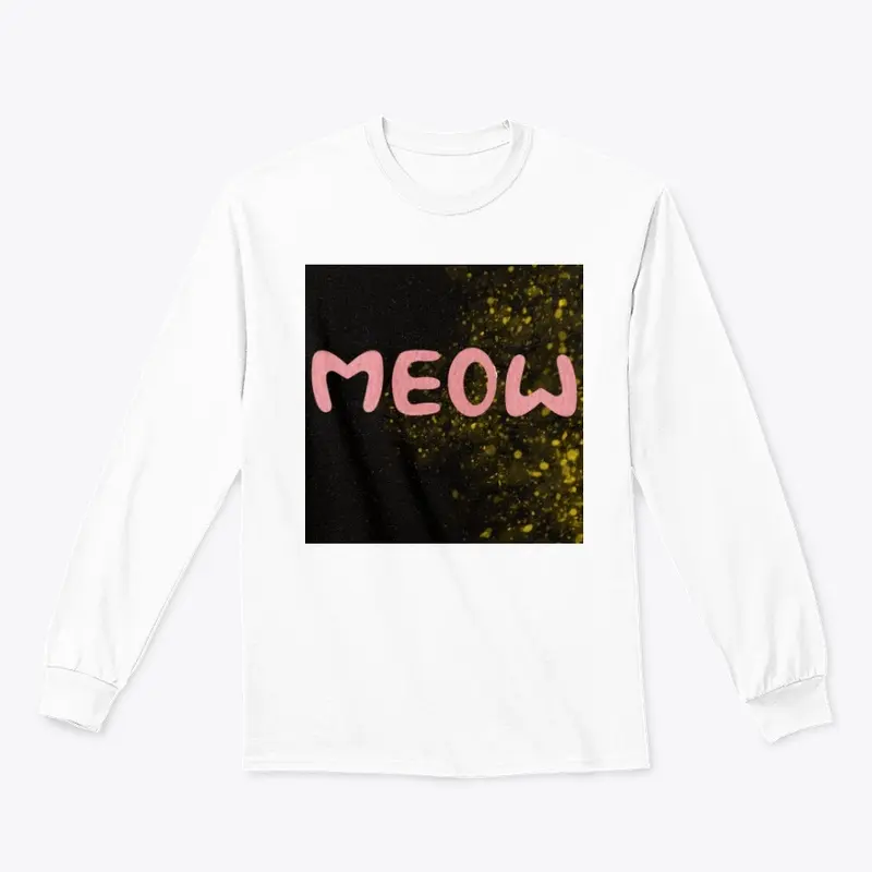 Meow T-Shirt,Kitten Cats Gift, Cat Lower