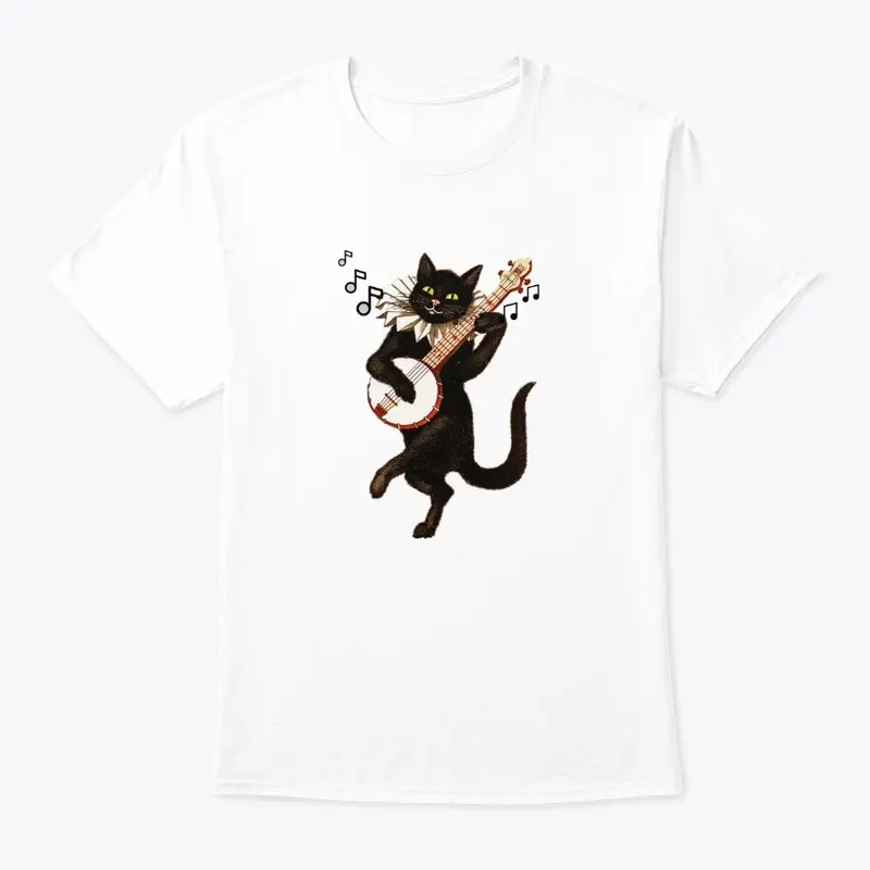 Cat playing guitar shirt | Unisex Design