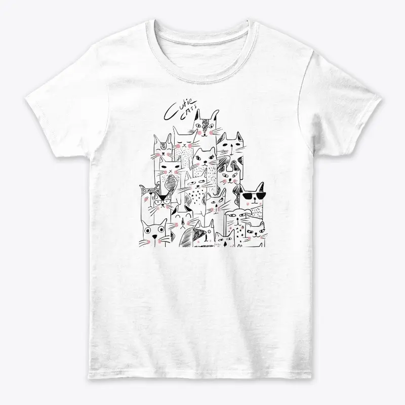 Cats Funny T-Shirt, Kitten Cats Gift